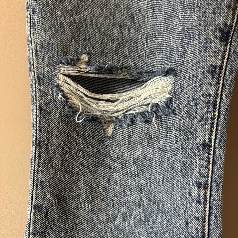 GOOD AMERICAN GOOD CLASSIC JEANS INDIGO SIZE 4 - Picture 4 of 10